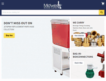 Tablet Screenshot of midwestbev.com